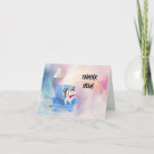 Danke Sheltie Dog Feiertagskarte (Vorderseite)