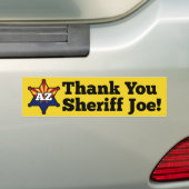 Danke Sheriff Joe! Autoaufkleber (Auf Auto)
