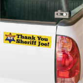 Danke Sheriff Joe! Autoaufkleber (Auf Lkw)