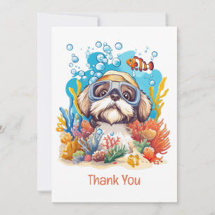 Danke Shih Tzu Hund Schnorcheln Korallenriff