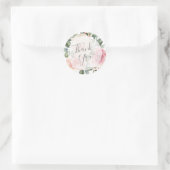 Danke, Siegel Runder Aufkleber (Tasche)