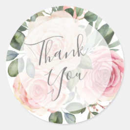 Danke, Siegel Runder Aufkleber