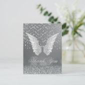 Danke | Silberreißen Postkarte (Stehend Vorderseite)