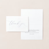 Danke, Silver Foil Minimalistisch Wedding Danke Folienkarte (Anzeige)