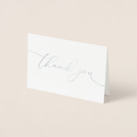 Danke, Silver Foil Minimalistisch Wedding Danke