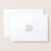 Danke, Silver Folienkarte (Rückseite mit Umschlag)