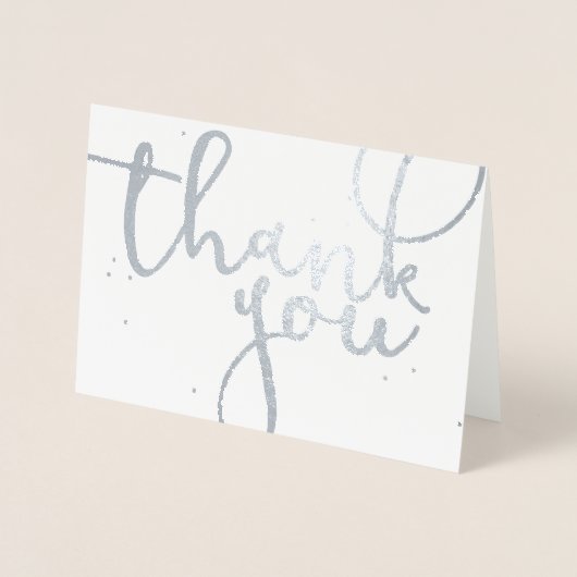 Danke, Silver Folienkarte (Vorderseite)