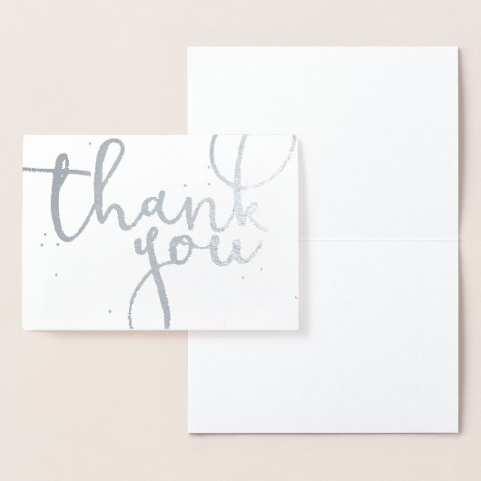 Danke, Silver Folienkarte (Anzeige)