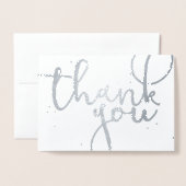 Danke, Silver Folienkarte (Vorderseite mit Umschlag)
