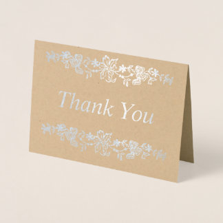 Danke, Silver Folienkarte