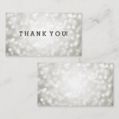 Danke, Silver Glitzer Lights einfügen Begleitkarte (Vorne/Hinten)