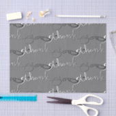 "Danke" Silvery Gradient Handschrift Seidenpapier (Handwerk)