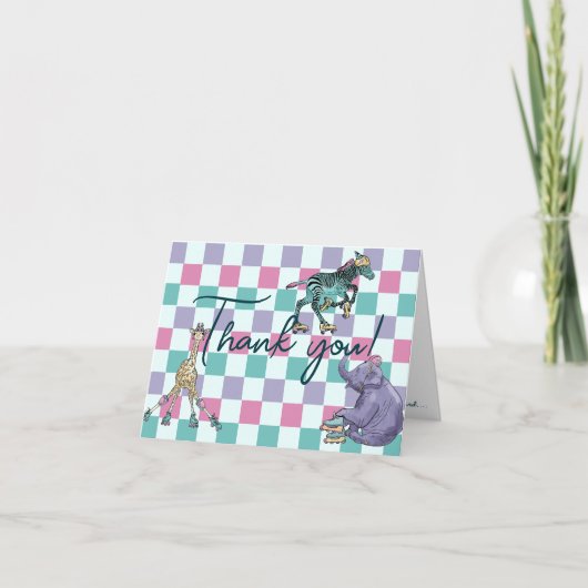 Danke Skaten Baby Duschkarten (Vorderseite)