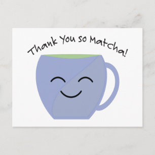 Danke so sehr Matcha Postkarte