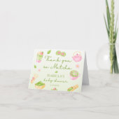 Danke so sehr Matcha-Tee Baby Mädchen Shower (Vorderseite)