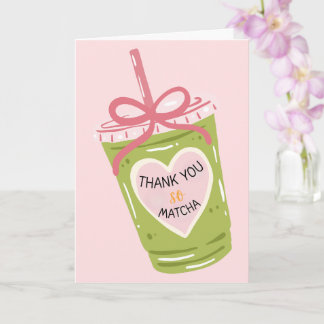 Danke so sehr Matcha-Würdigungsdesign Karte