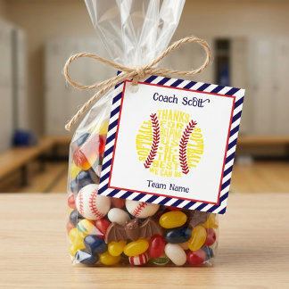 Danke Softball-Trainer-Typografie-Zitat individuel Geschenkanhänger