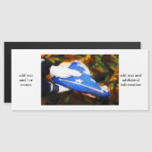 "Danke" Soldat erhält die amerikanische Flagge Magnetkarte (Vorne/Hinten)