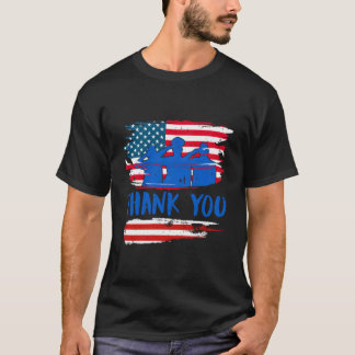 Danke Soldaten Amerika Gedenktag Militär I T-Shirt