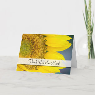 Danke Sonnenblume Nah-up Fotografie Karte
