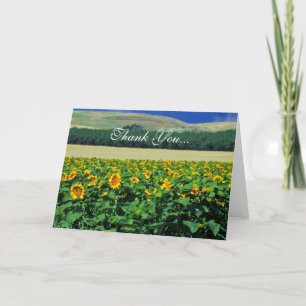 Danke… Sonnenblumen Dankeskarte
