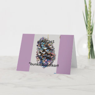 Danke! SPANISCH, Gruß-Karte; GRACIAS. KARTE