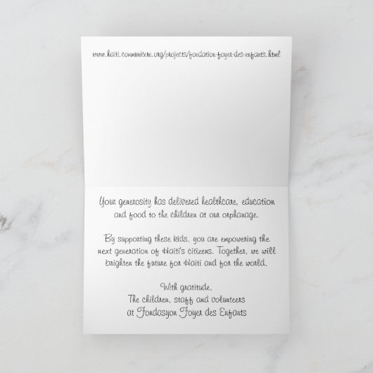 Danke, Spender! Dankeskarte (Innenseite)