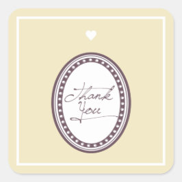 Danke, Square Stickers