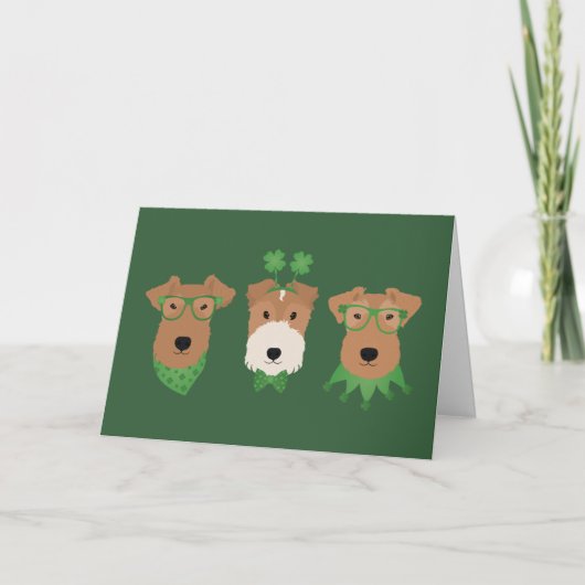 Danke St Patricks Day Welsh Terrier Dogs (Vorderseite)