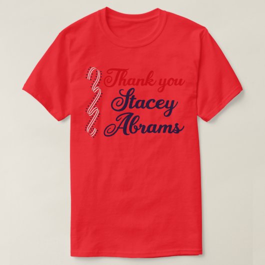Danke Stacey Abrams T-Shirt (Design vorne)