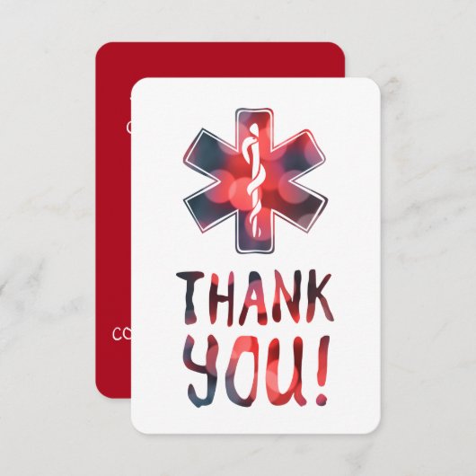 Danke, Star des Lebens bokeh Einladung (Vorne/Hinten)