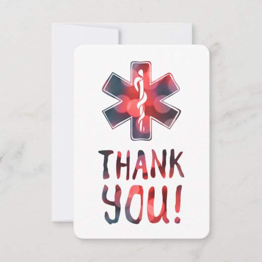 Danke, Star des Lebens bokeh Einladung (Vorderseite)