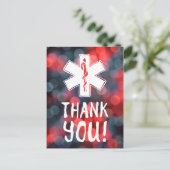 Danke, Star des Lebens bokeh Postkarte (Stehend Vorderseite)