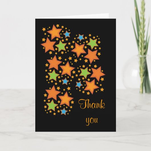 "Danke", Star Design Dankeskarte (Vorderseite)