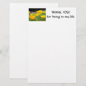 DANKE: STATIONERY Poppy Blume Stationery Briefpapier (Vorne/Hinten)