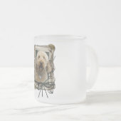 Danke - Steintatzen - GoldenDoodle Mattglastasse (VorderseiteRechts)
