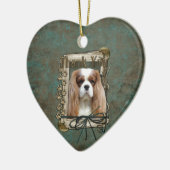 Danke - Steintatzen - Kavalier Keramik Ornament (Links)