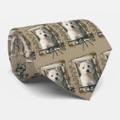 Danke - Steintatzen - Westhochland Terrier Krawatte (Gerollt)