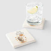 Danke Steinuntersetzer (Seitenansicht)