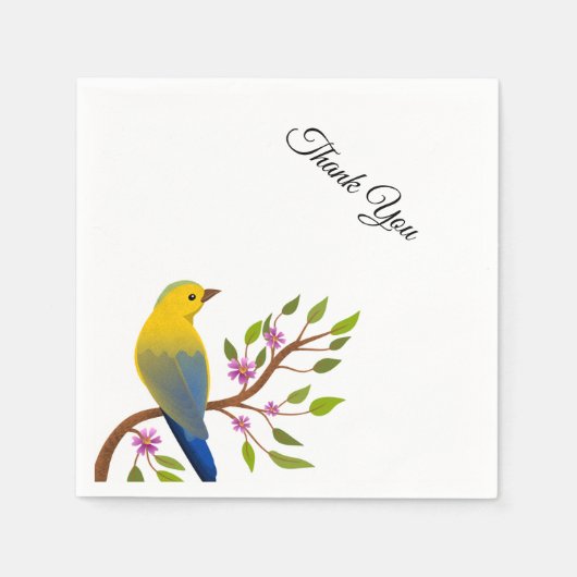 Danke-Stern-Pastell-Verlauf-Party-Papier-Serviette Serviette (Vorderseite)