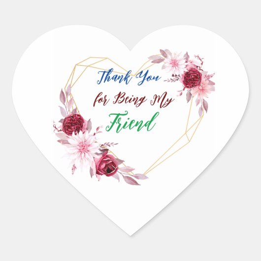 Danke, Sticker für den Freund (Vorderseite)