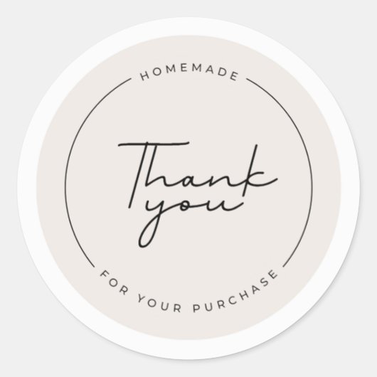 Danke Sticker - Homemade (Vorderseite)