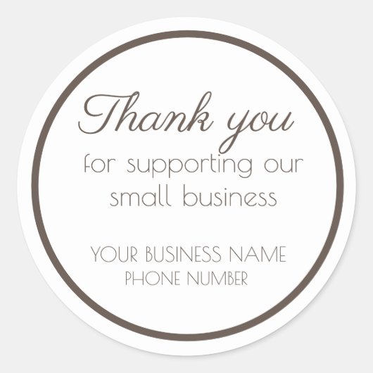 Danke, Sticker! Runder Aufkleber (Vorderseite)