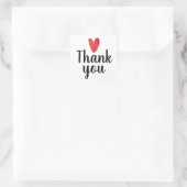 Danke Sticker - Süßes einfaches rotes Herz (Tasche)