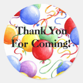 Danke Stickers Birthday Party Balloons Roun