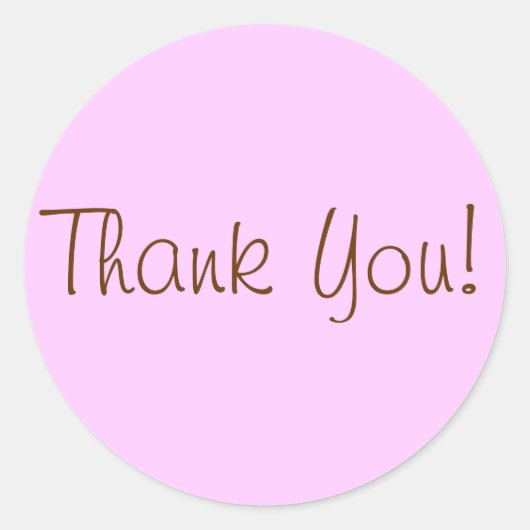 Danke Stickers! Runder Aufkleber (Vorderseite)
