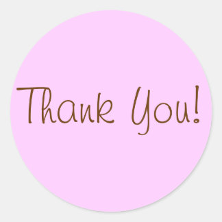 Danke Stickers! Runder Aufkleber