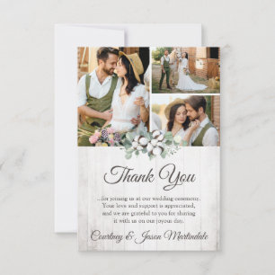 Danke Südliche Baumwoll-Länder Hochzeitskarte