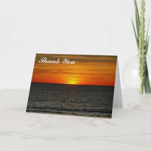 Danke - Sunset Card (Vorderseite)