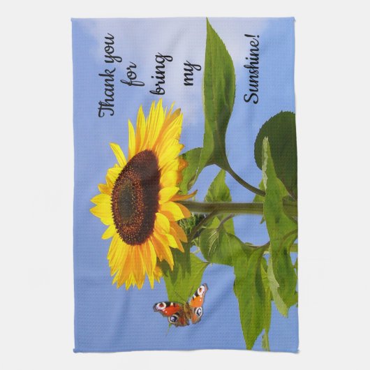 Danke Sunshine! Geschirrtuch (Vertikal)